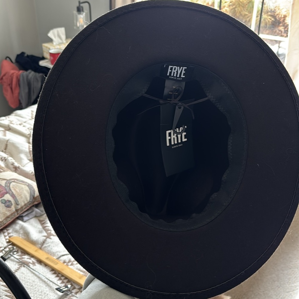 Frye Polyester Black Hat #524 - image 3